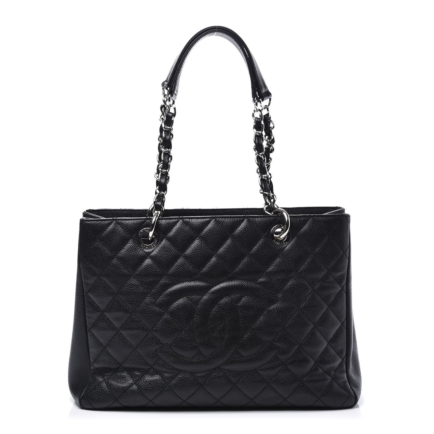 Chanel Caviar Quilted Grand Shopping Tote GST Black 1 of 10