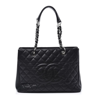 Chanel Caviar Quilted Grand Shopping Tote GST Black 1 of 10