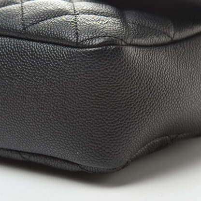 Chanel Caviar Quilted Jumbo Easy Flap Black 10 of 11