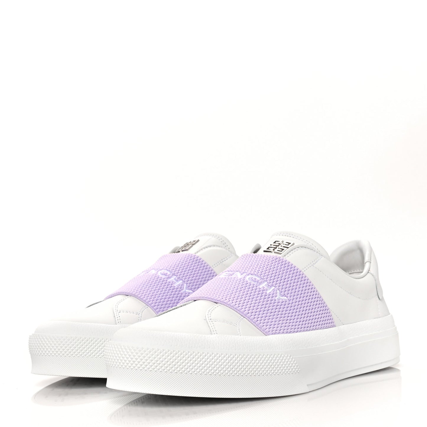 Calfskin Band Logo Womens City Sport Sneakers 39 Lilac