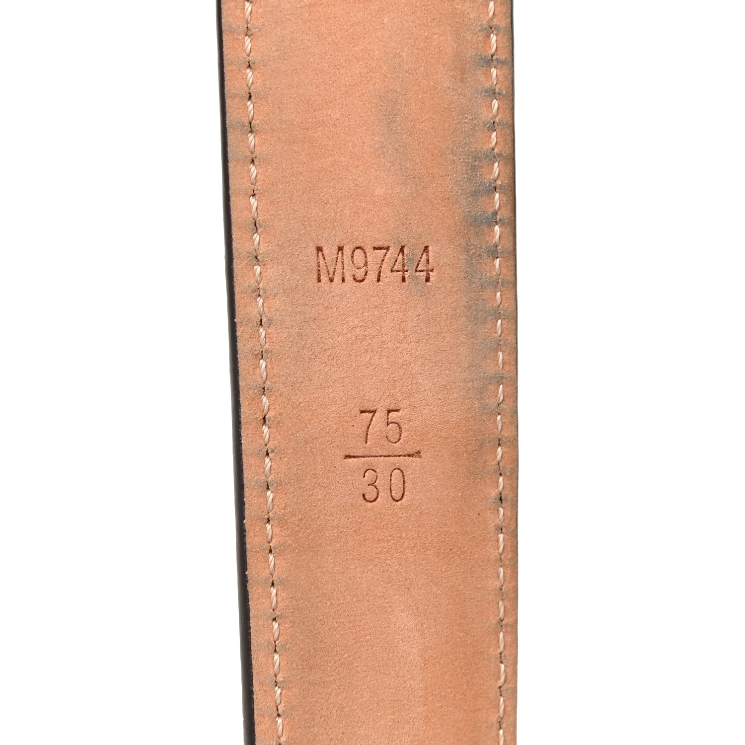 Louis Vuitton Damier Ebene Mini 25mm Belt 75 30 5 of 8
