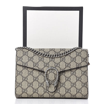Gucci GG Supreme Monogram Mini Dionysus Chain Wallet Beige Taupe 9 of 9