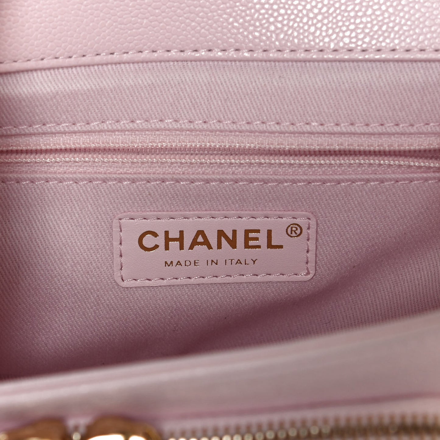 Caviar Quilted Small Business Affinity Flap Light Pink