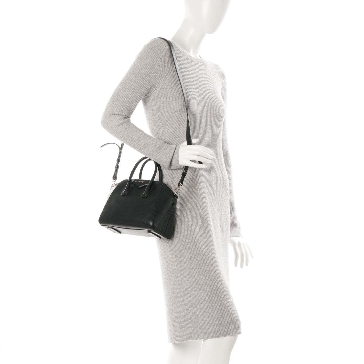 Sugar Goatskin Mini Antigona Black