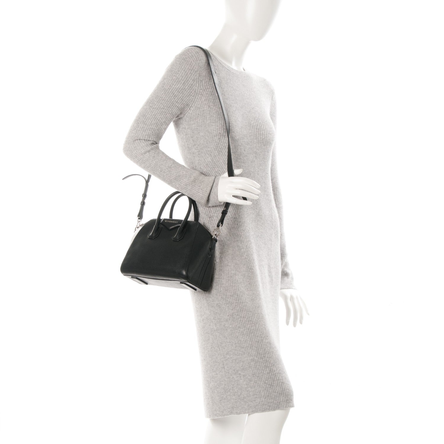 Givenchy Sugar Goatskin Mini Antigona Black 2 of 7