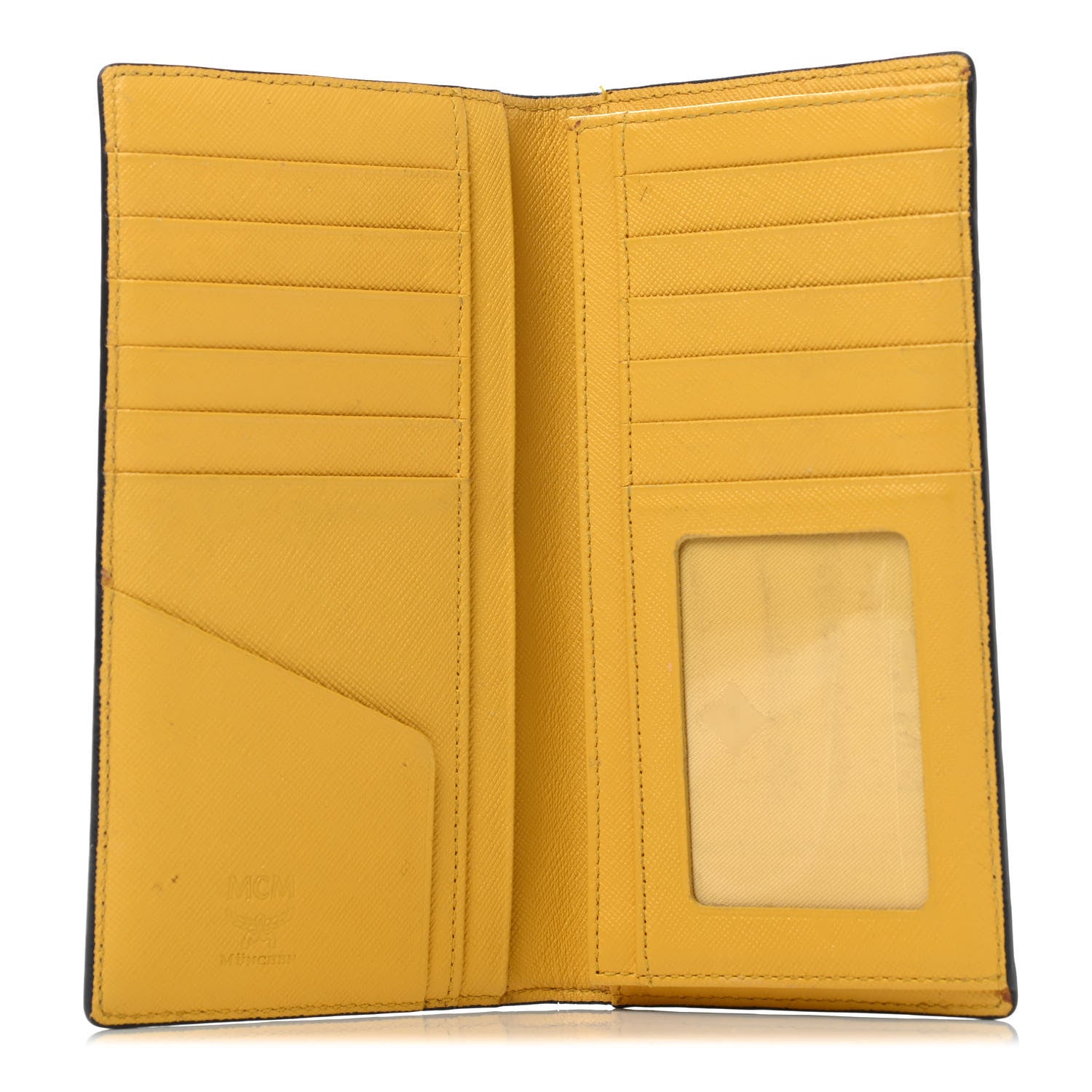 MCM Visetos Bi-Fold Long Wallet Cognac Yellow 4 of 4