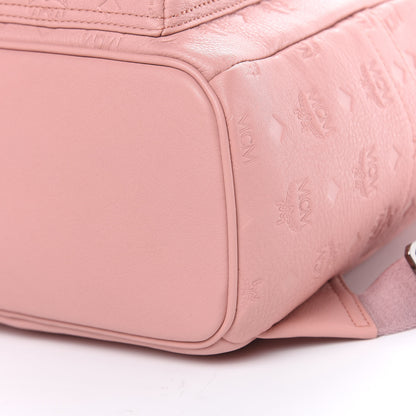 MCM Calfskin Ottomar Monogram Small Backpack Pink 9 of 10