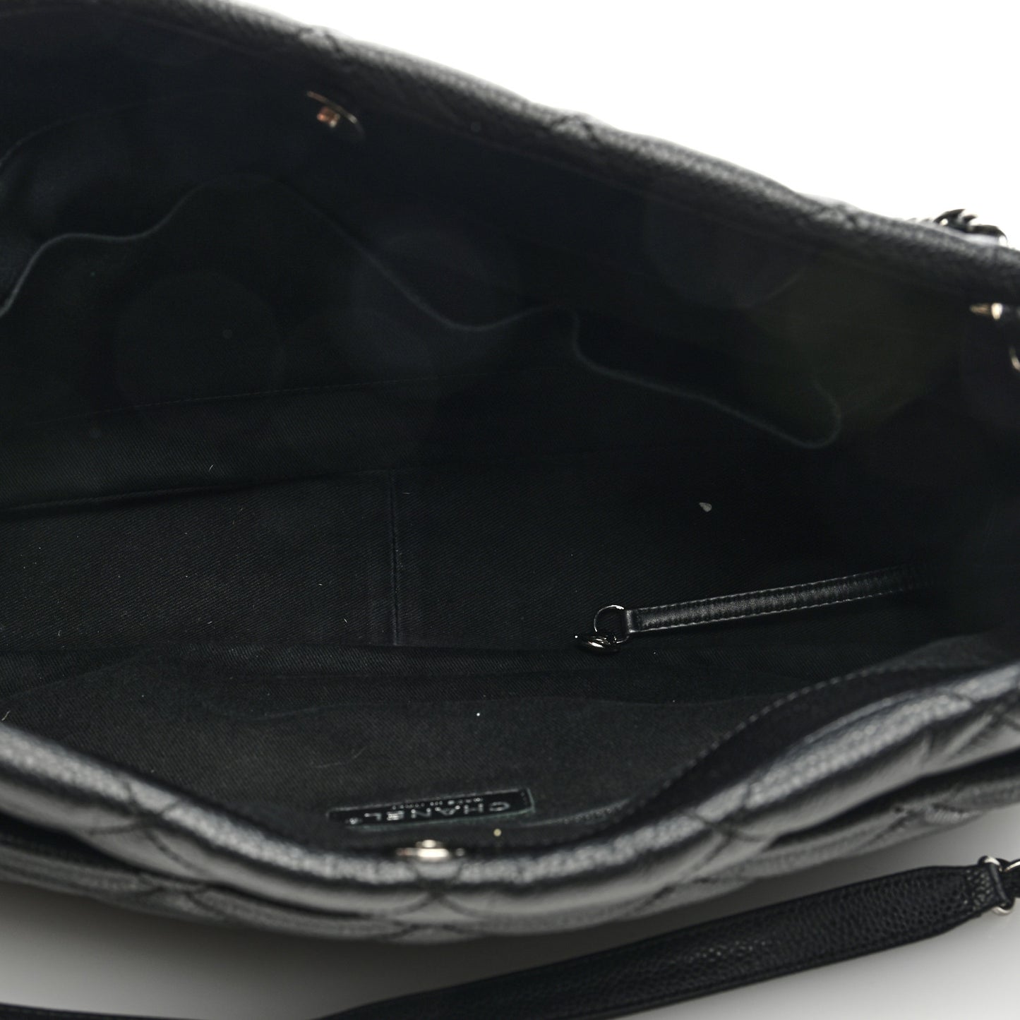Caviar Quilted Timeless CC Soft Tote Black