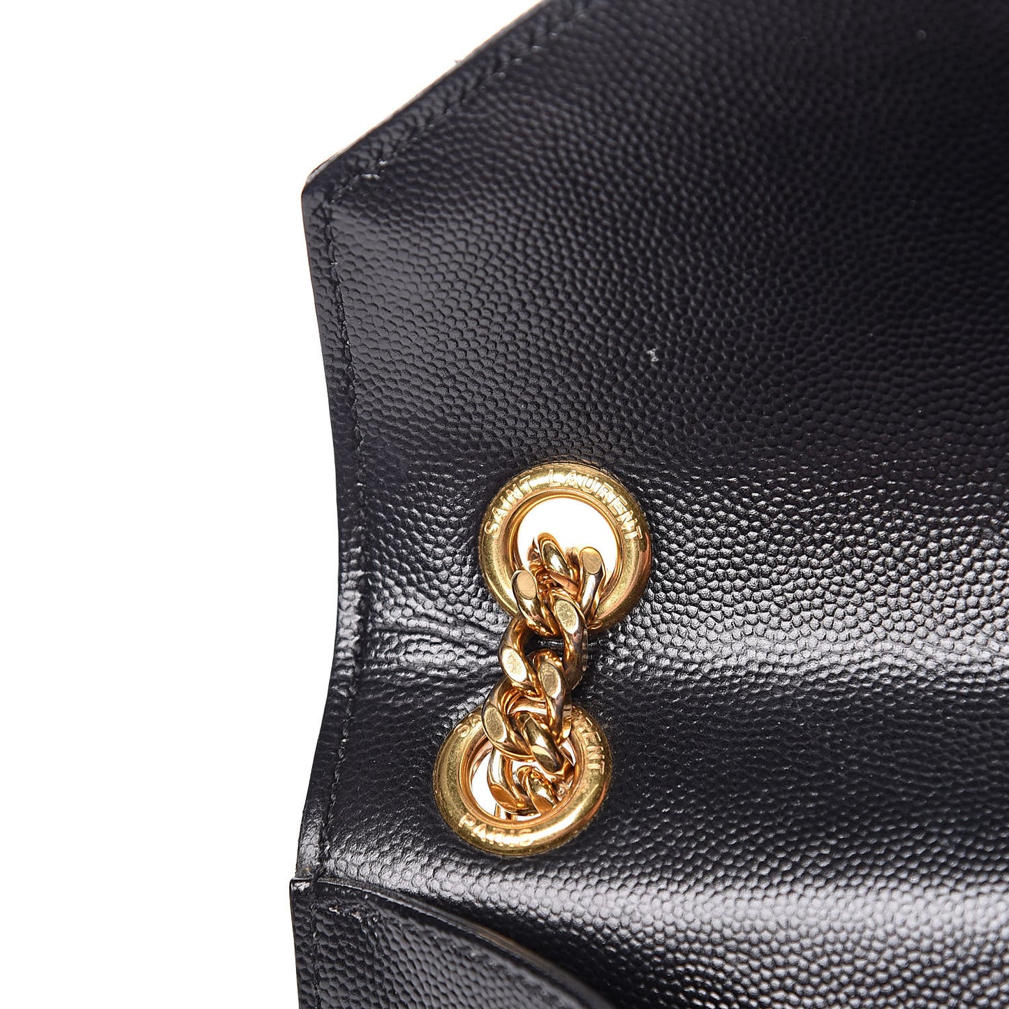 Grain De Poudre Textured Mixed Matelasse Triquilt Medium Monogram Satchel Black