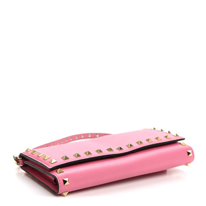 Valentino Garavani Vitello Rockstud Wallet On Strap Ninphea 4 of 10