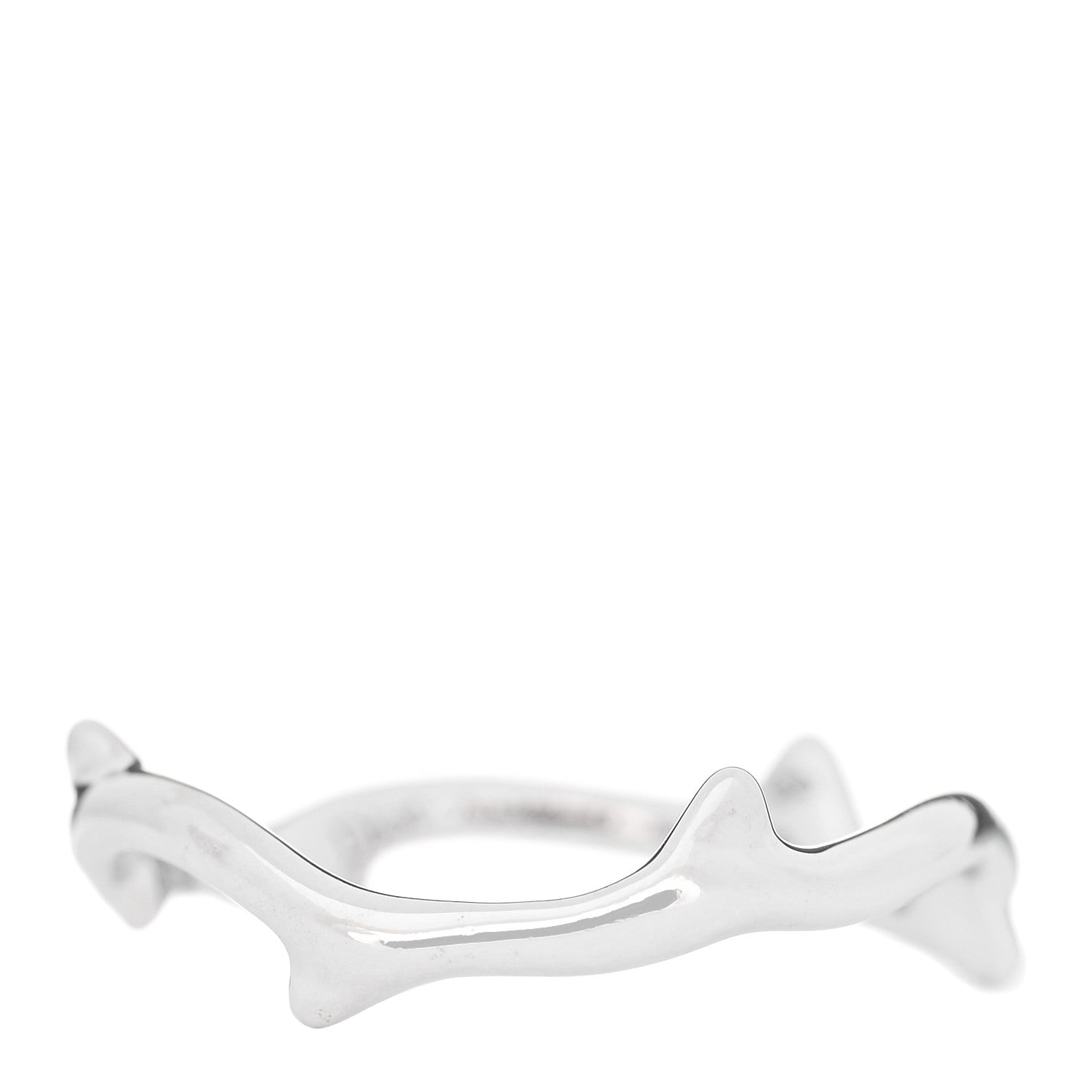 Christian Dior 18K White Gold Bois de Rose Ring 53 6.5 1 of 4