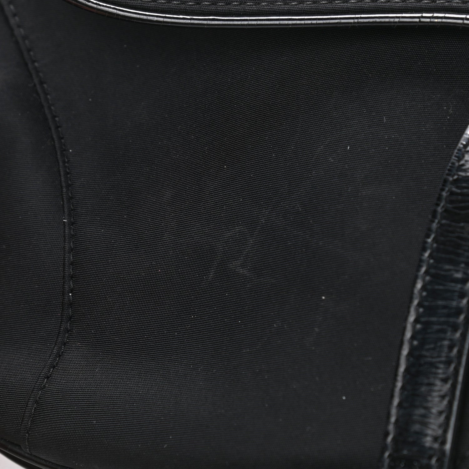 Christian Dior Nylon Saddle Bag Black 10 of 11