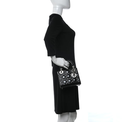 Christian Dior Patent Cannage Mini Lady Dior Black 2 of 9