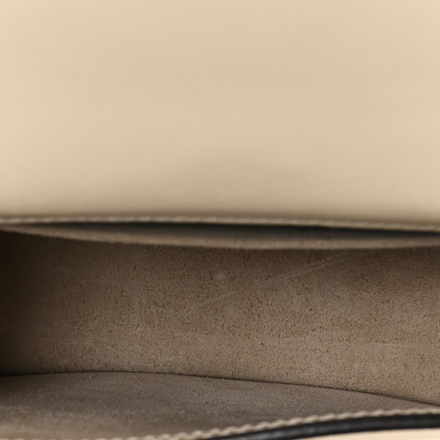 Calfskin Suede Small Nile Bracelet Bag Off White