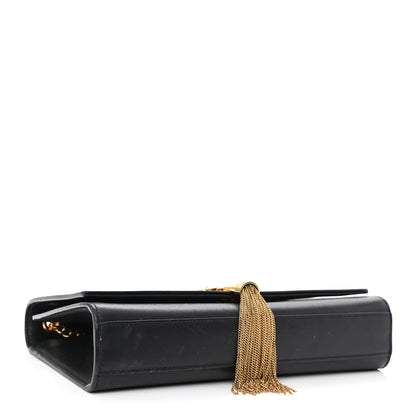 Saint Laurent Smooth Calfskin Medium Classic Monogram Kate Tassel Satchel Black 4 of 12