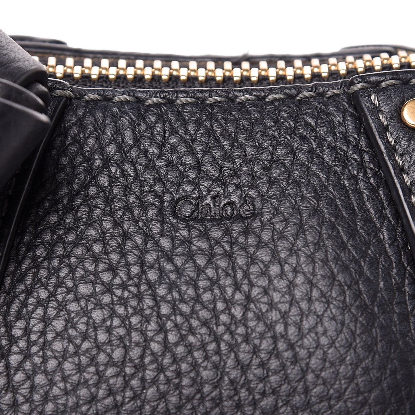 Grained Calfskin Nano Hayley Hobo Black