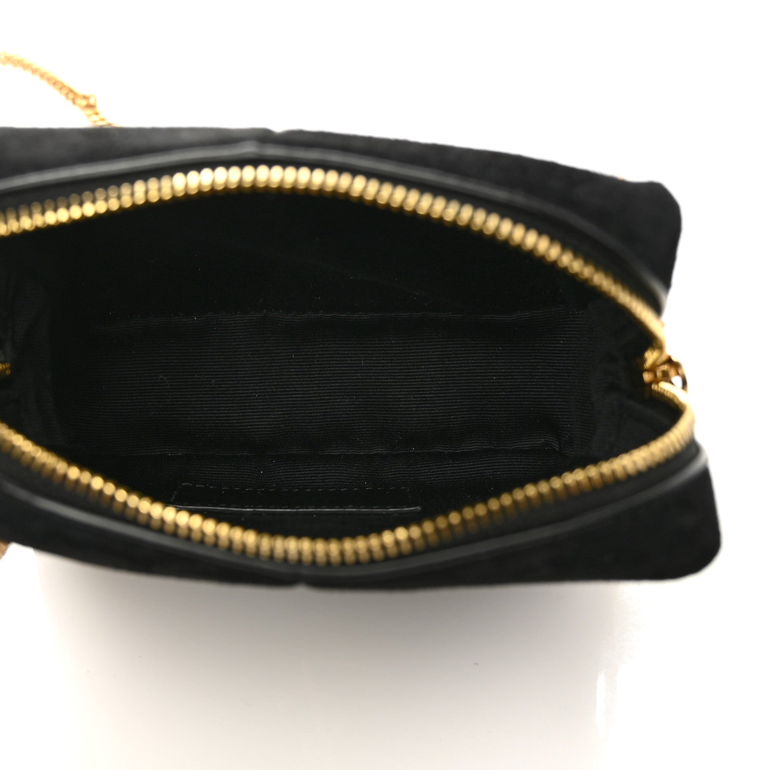 Saint Laurent Lambskin Suede Patchwork Monogram Jamie Cube Black 5 of 9