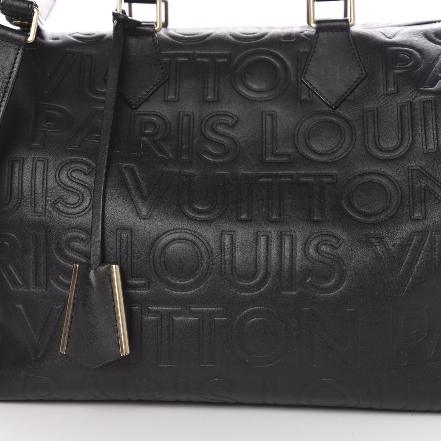 Calfskin Embossed Speedy Cube 30 Black