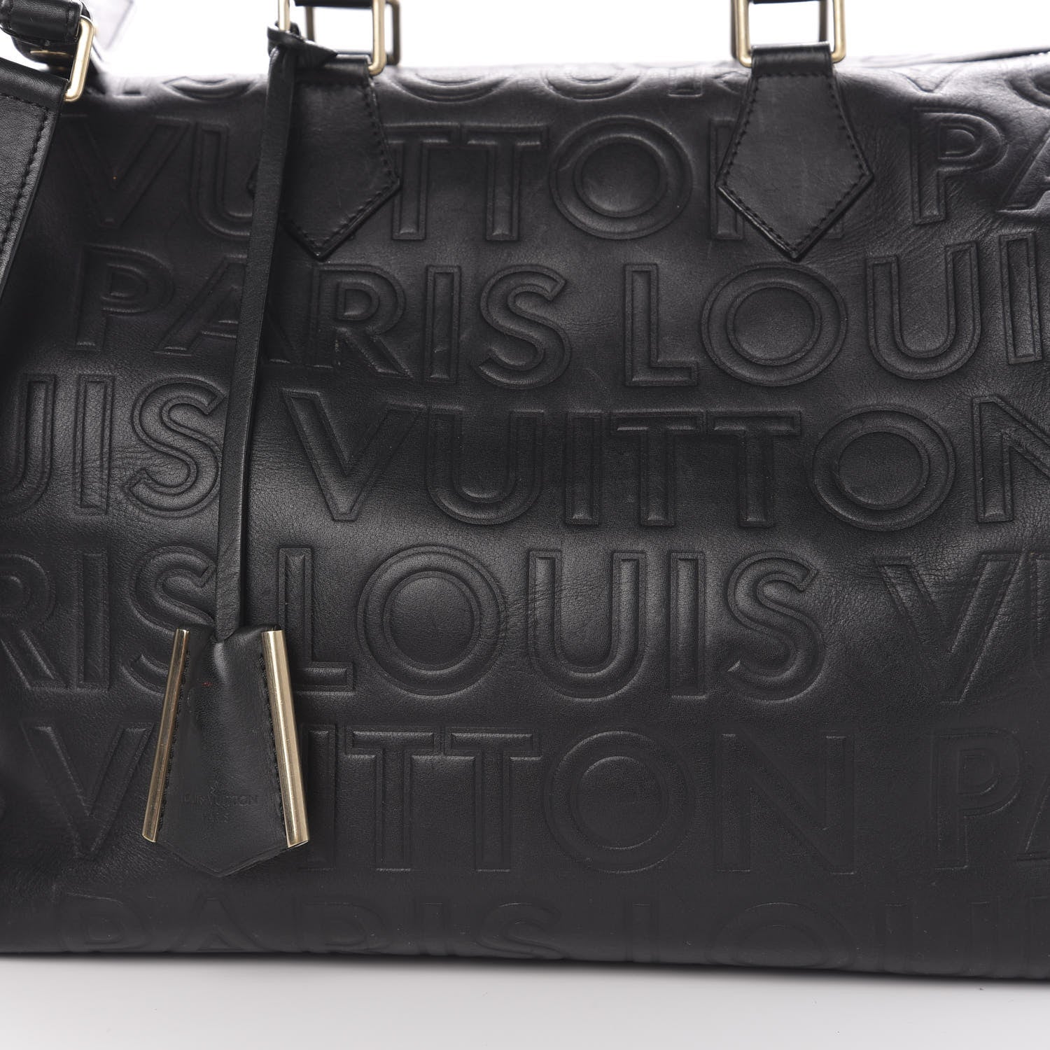 Louis Vuitton Calfskin Embossed Speedy Cube 30 Black 16 of 16