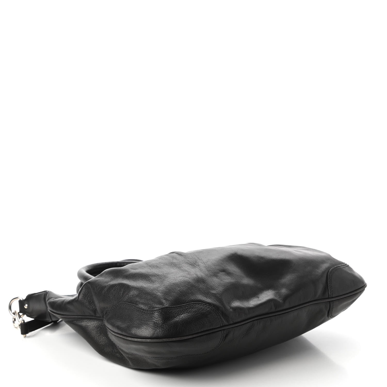 Prada Soft Calf Shopping Tote Black 4 of 10