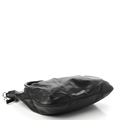 Prada Soft Calf Shopping Tote Black 4 of 10