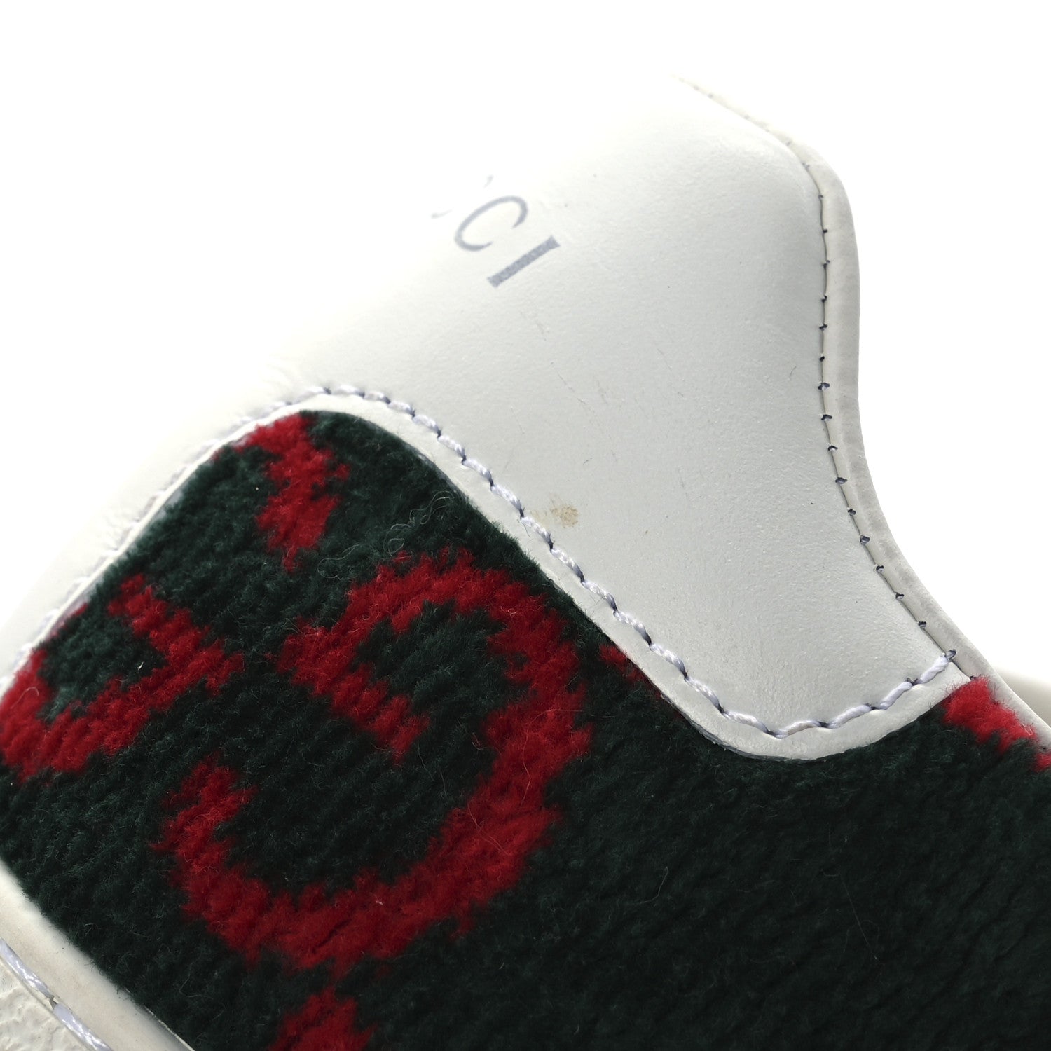 Gucci Terry Cloth GG Monogram Web Womens Ace Sneakers 36 Green Red 10 of 15
