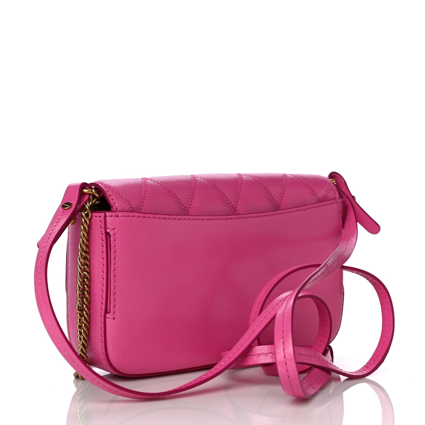 Goatskin Quilted GV3 Mini Pocket Convertible Bag Pink