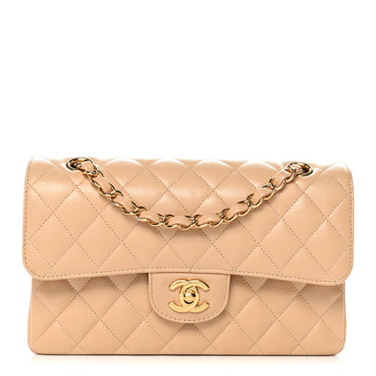 Chanel Caviar Quilted Small Double Flap Beige 1 of 11