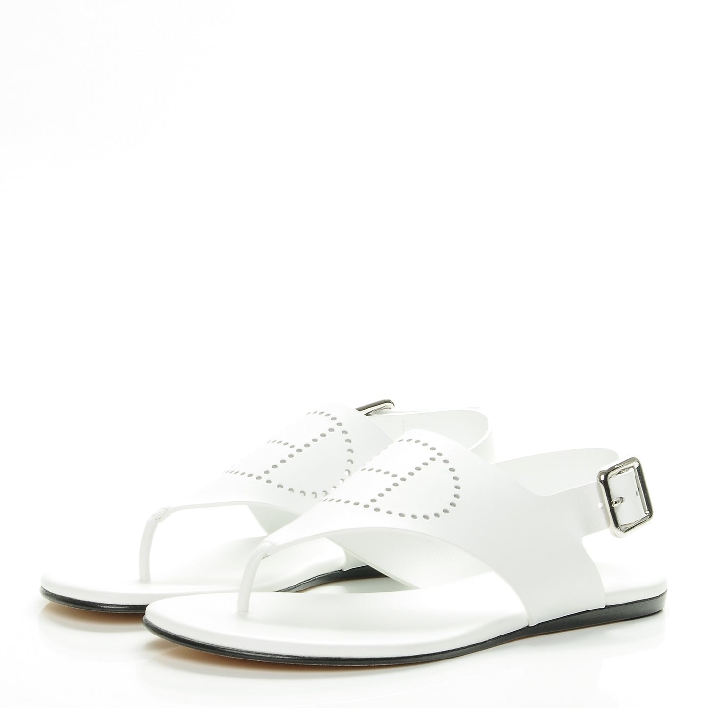 Calfskin Kola Sandals 37 White