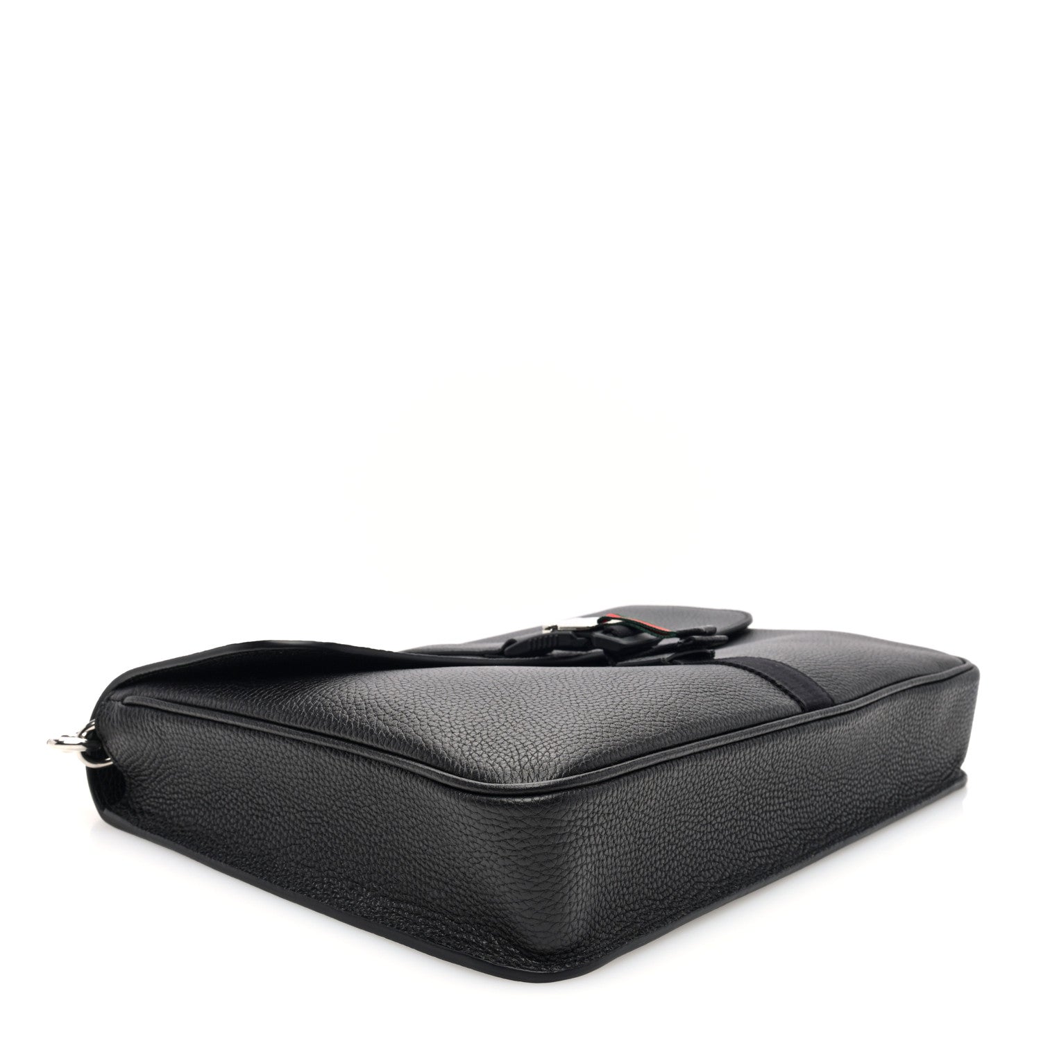 Gucci GG Calfskin Web Medium Business Case Black 4 of 9