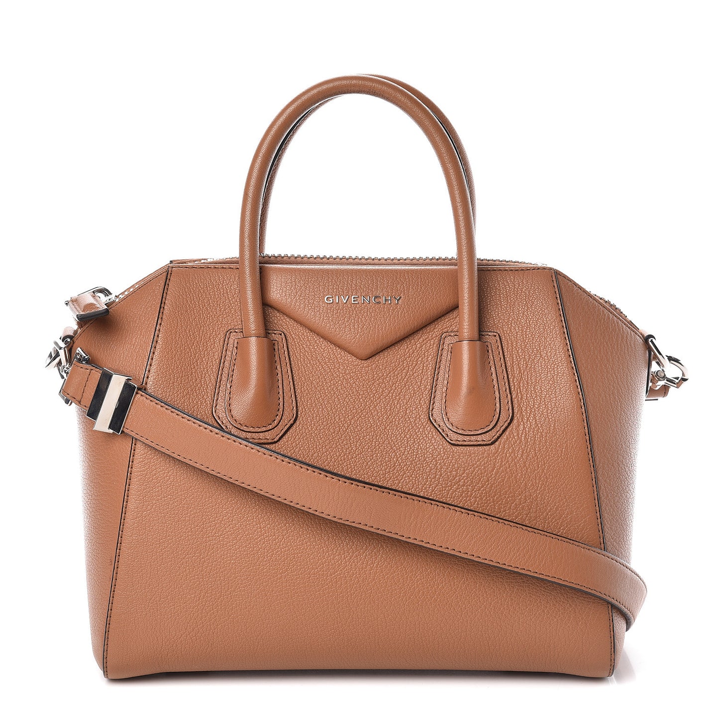 Sugar Goatskin Small Antigona Caramel