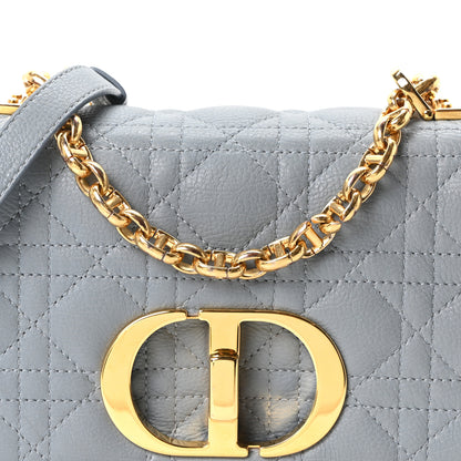 Christian Dior Calfskin Cannage Small Caro Bag Cloud Blue 8 of 10