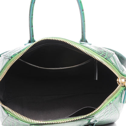 Givenchy Calfskin Crocodile Embossed Small Antigona Emerald 10 of 10