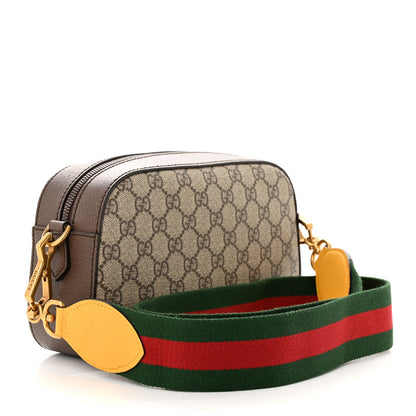 Gucci GG Supreme Monogram Web Neo Vintage Shoulder Bag Beige New Acero Crop 3 of 10