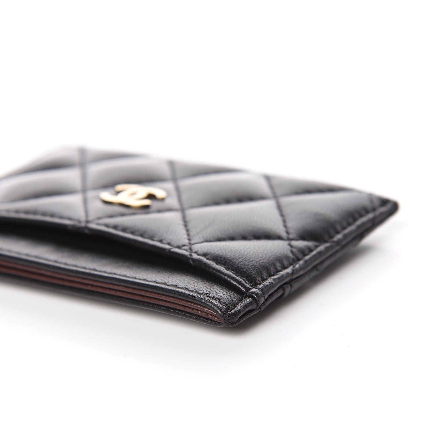 Chanel Lambskin Quilted Card Holder Black 13 of 13