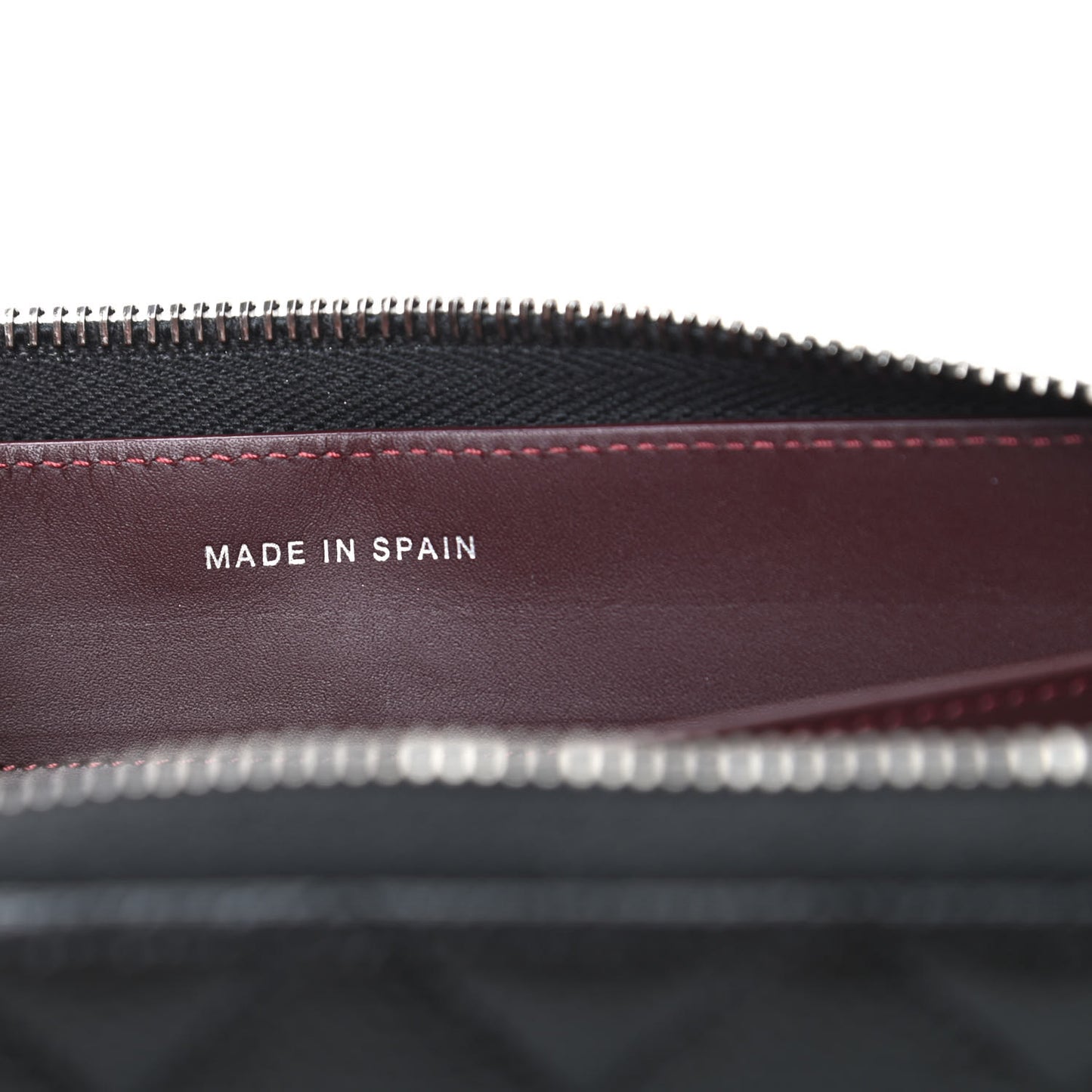 Caviar Quilted Large Gusset Zip Around Wallet Black