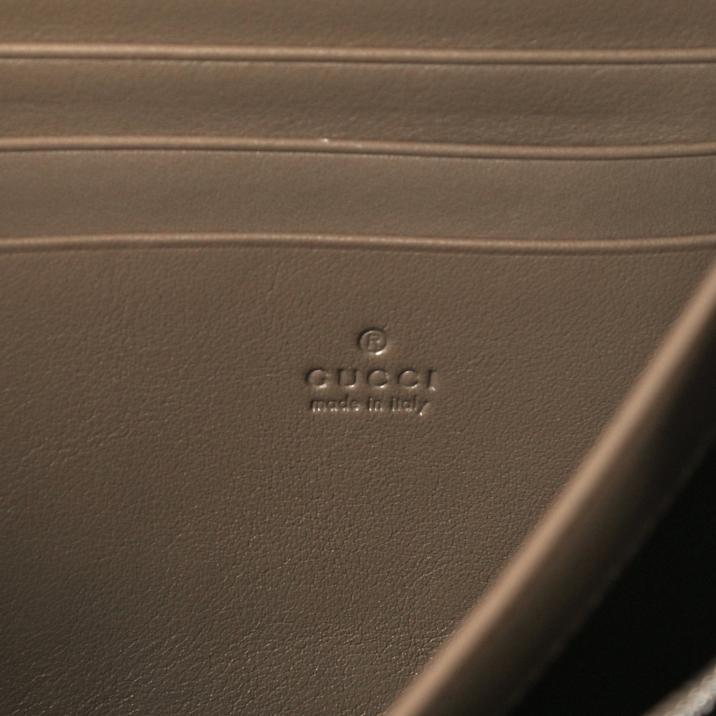 GG Supreme Monogram Mini Dionysus Chain Wallet Beige Taupe