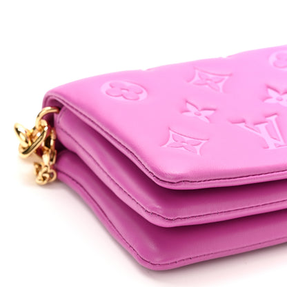 Louis Vuitton Lambskin Embossed Monogram Coussin Belt Bag Orchid 4 of 9