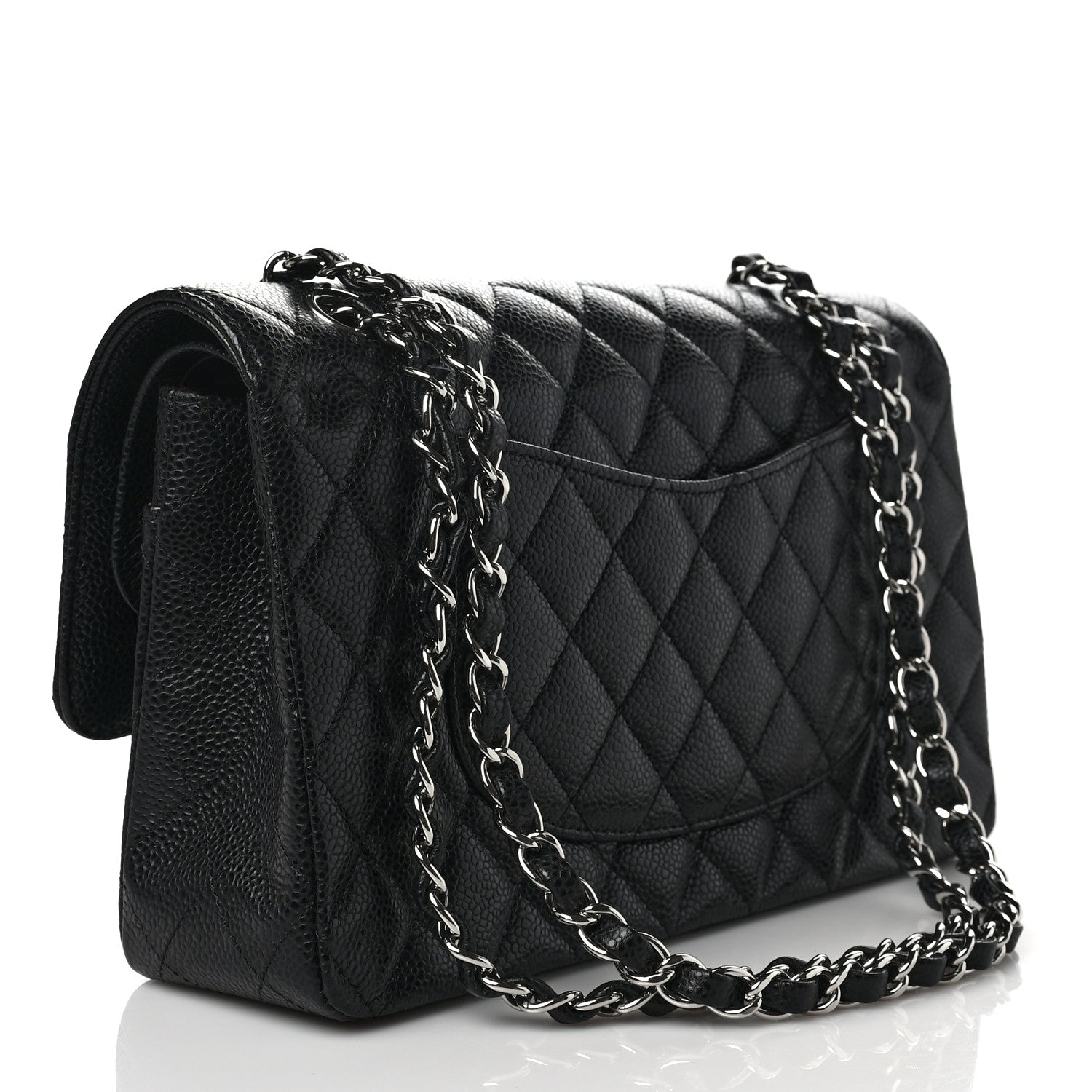 Chanel Caviar Quilted Medium Double Flap Black 2 of 8