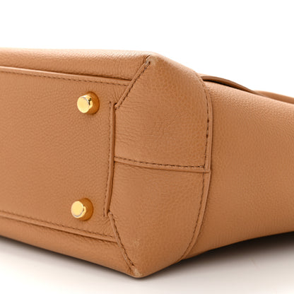 Bottega Veneta Grained Calfskin Maxi Intrecciato Medium Arco Caramel 10 of 11