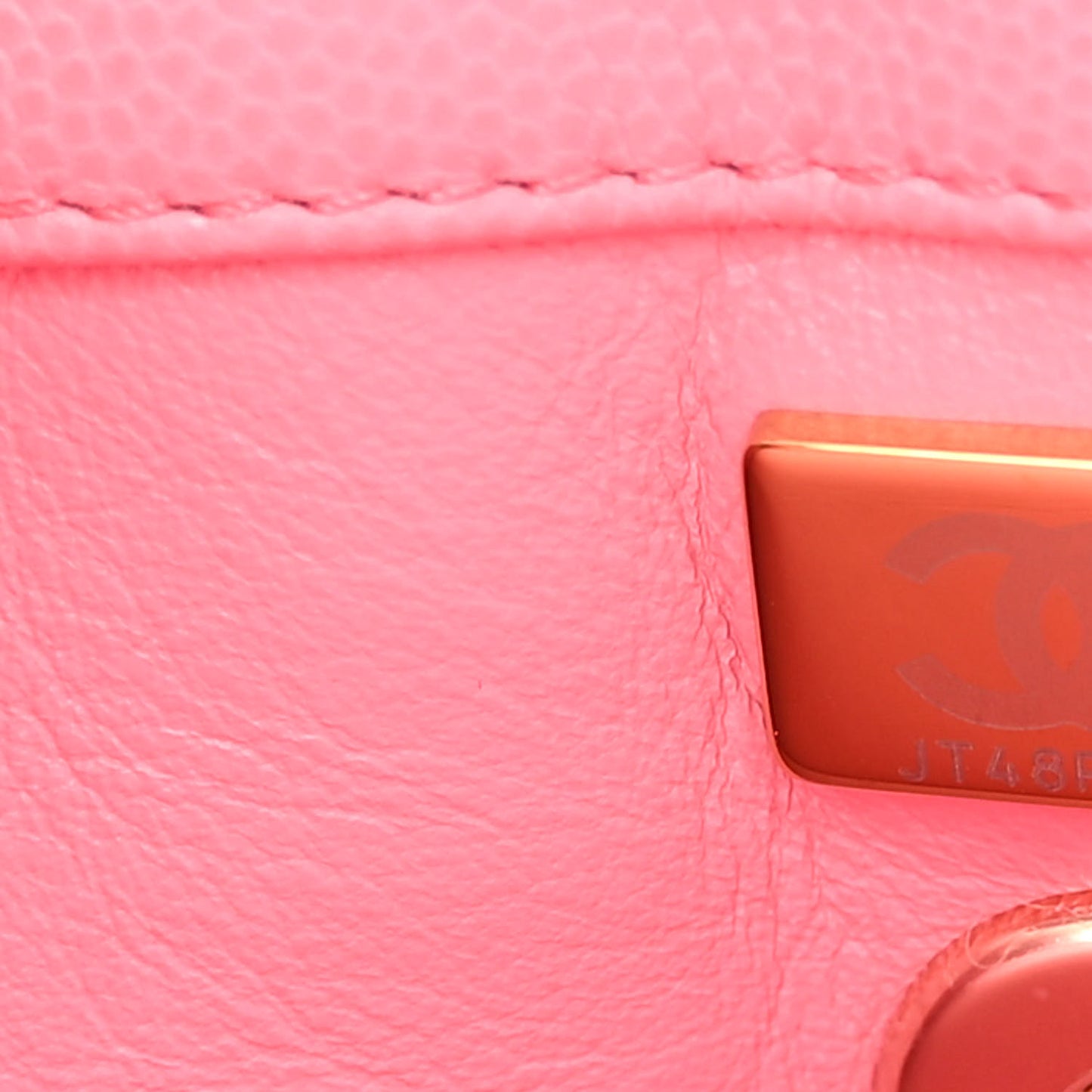 Caviar Quilted Mini Coco Chain Handle Flap Pink