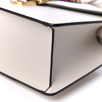 Gucci Calfskin Mini Sylvie Top Handle Bag White 6 of 9