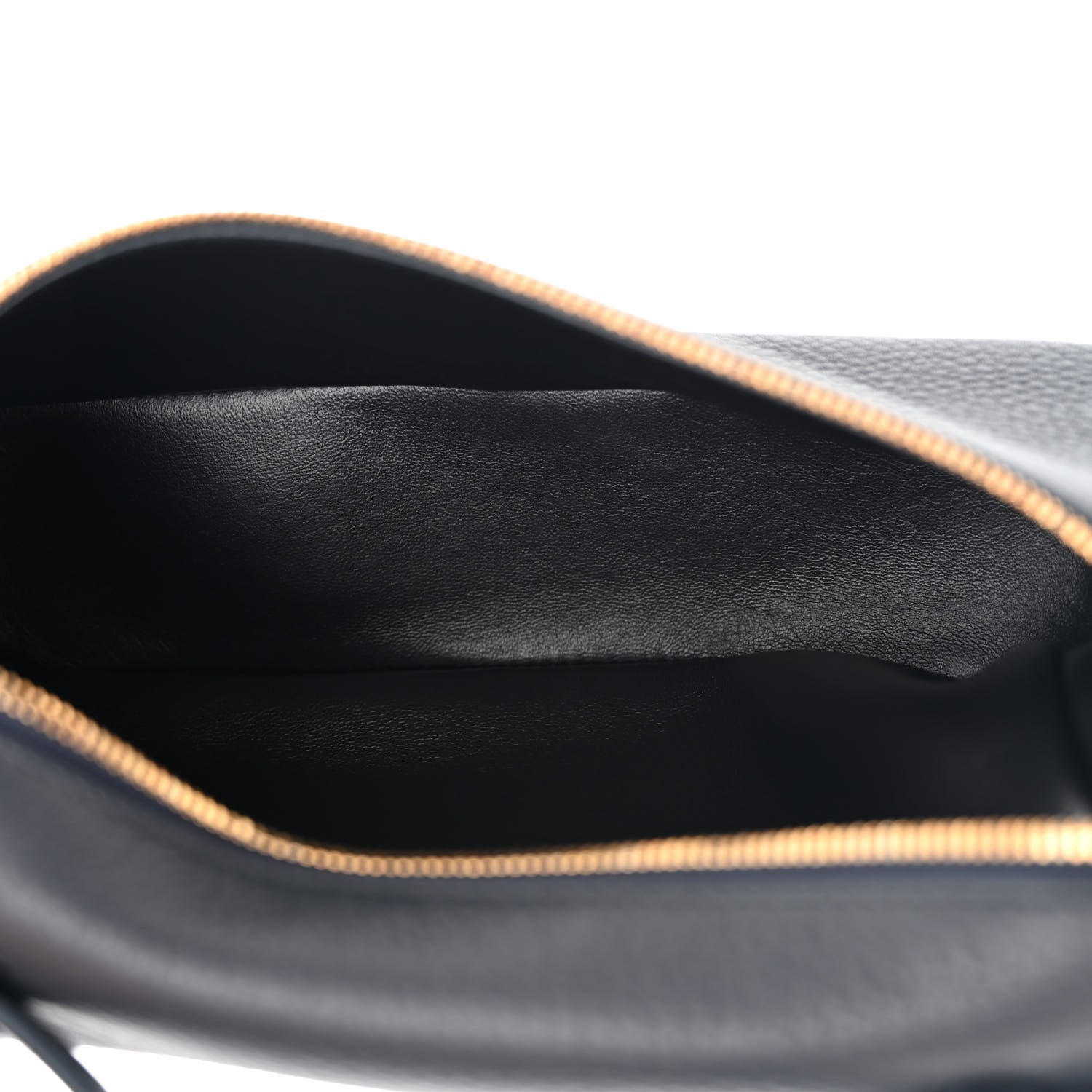 Loro Piana Grained Calfskin L19 Extra Pocket Pouch Navy Blue 5 of 9