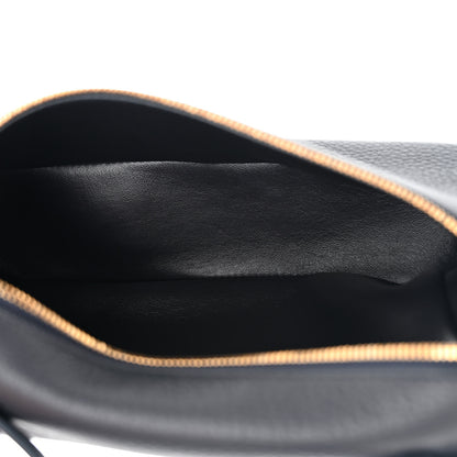 Loro Piana Grained Calfskin L19 Extra Pocket Pouch Navy Blue 5 of 9