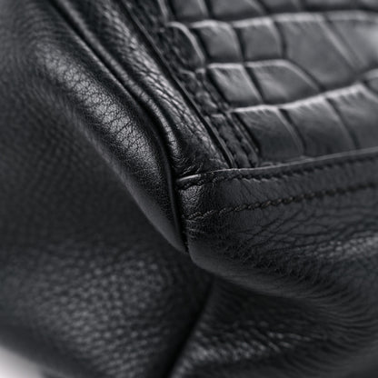 Givenchy Calfskin Crocodile Embossed Small Pandora Black 8 of 14