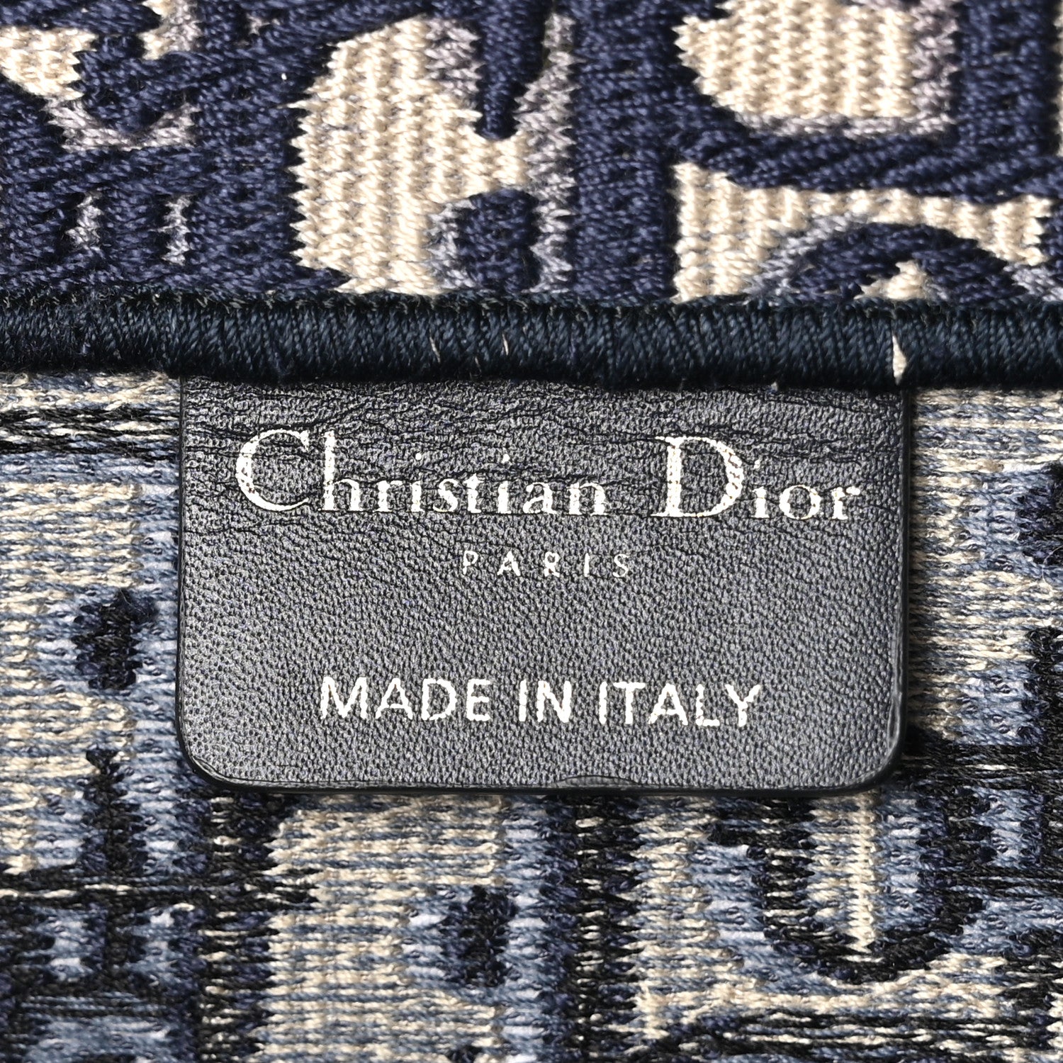 Christian Dior Oblique Large Book Tote Blue Multicolor 6 of 10