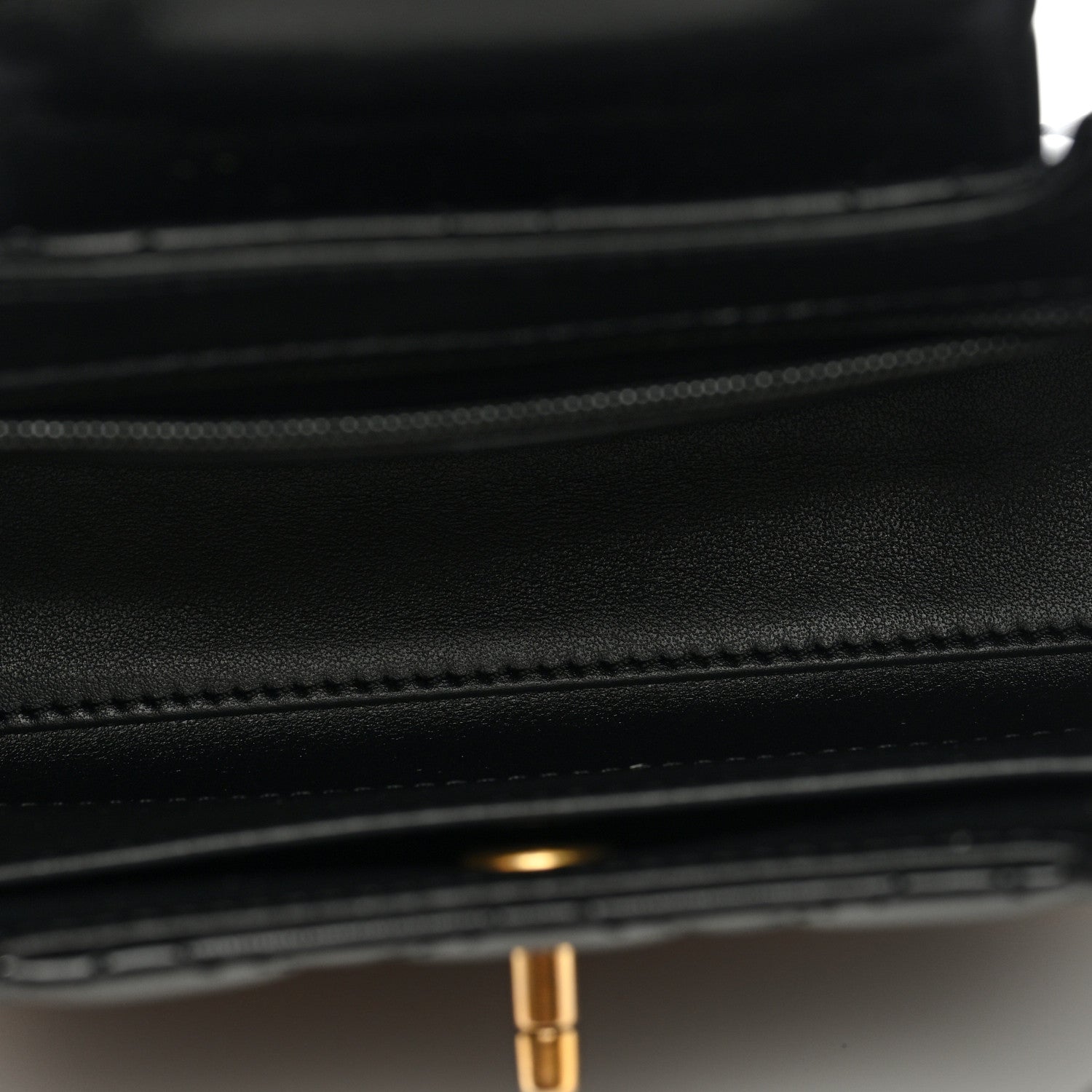 Chanel Shiny Aged Calfskin Quilted Nano Kelly Shopper Black 5 of 9
