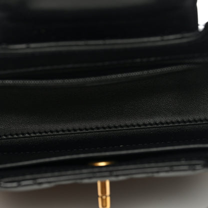 Chanel Shiny Aged Calfskin Quilted Nano Kelly Shopper Black 5 of 9