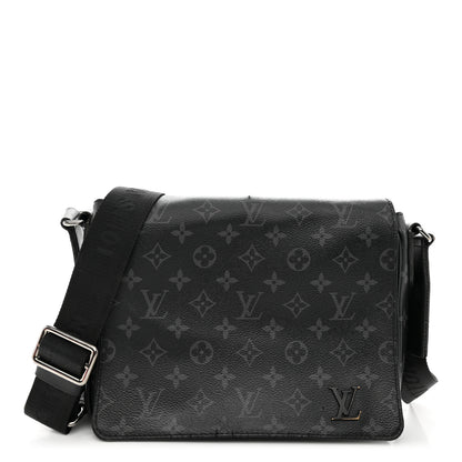 Louis Vuitton Monogram Eclipse District PM Black 1 of 15