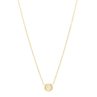 Roberto Coin 18K Yellow Gold Diamond .24ct Diamonds By The Inch Necklace 1 of 4
